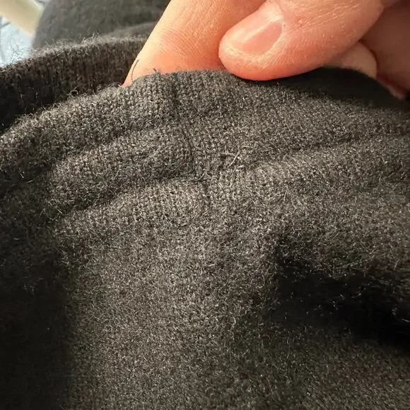 Chanel Women's Apx Sz M Cashmere Lounge Pant Elastic Waist Solid Black *READ - Picture 3 of 8